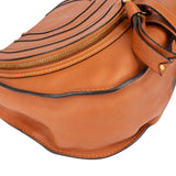 Chloé Brown Leather Marcie Crossbody Bag