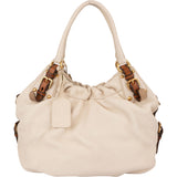 Prada Classic Talco Deerskin City Handbag