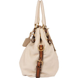 Prada Classic Talco Deerskin City Handbag