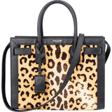 Saint Laurent Leopard Print Baby Sac De Jour Handbag