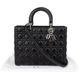 Christian Dior Quilted Leather Lady Dior Handbag