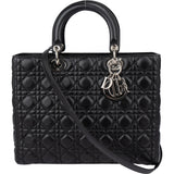 Christian Dior Quilted Leather Lady Dior Handbag