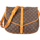 Louis Vuitton Canvas Monogram Saumur 35 Crossbody Bag