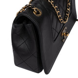 Chanel Quilted Calfskin Series Double Flap Crossbody Bag