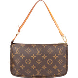 Louis Vuitton Canvas Monogram Pochette Accessoire Handbag