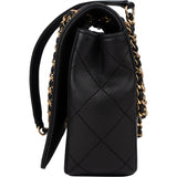 Chanel Quilted Calfskin Series Double Flap Crossbody Bag