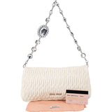 Miu Miu Quilted Leather Crystal Shoulder Bag