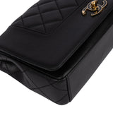 Chanel Quilted Calfskin Series Double Flap Crossbody Bag