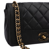 Chanel Quilted Calfskin Series Double Flap Crossbody Bag