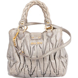 Miu Miu Quilted Matelasse Handbag