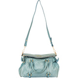 Miu Miu Blue Leather City Handbag