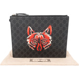 Gucci GG Monogram Wolf Clutch