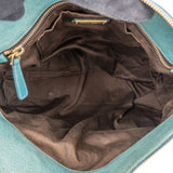 Miu Miu Blue Leather City Handbag
