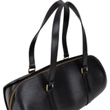 Louis Vuitton Noir Epi Leather Soufflot Handbag
