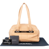 Chanel Caviar Leather Chocolate Bar Shoulder Bag