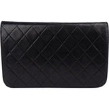 Chanel Quilted Lambskin 24K Gold Single Flap Shoulder Bag