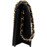 Chanel Quilted Lambskin 24K Gold Single Flap Shoulder Bag