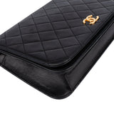 Chanel Quilted Lambskin 24K Gold Single Flap Shoulder Bag