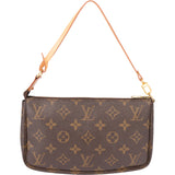 Louis Vuitton Canvas Monogram Pochette Accessoire Handbag