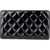 Chanel Quilted Patent Leather CC Wallet