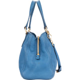 Miu Miu Blue Leather City Handbag