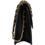 Chanel Quilted Lambskin 24K Gold Single Flap Shoulder Bag