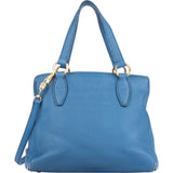 Miu Miu Blue Leather City Handbag