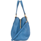 Miu Miu Blue Leather City Handbag