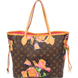 Louis Vuitton Limited Roses By Stephen Sprouse Neverfull MM Shopper Handbag