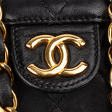 Chanel Quilted Lambskin 24K Gold Single Flap Shoulder Bag