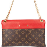 Louis Vuitton Canvas Monogram Pallas Chain Crossbody Bag
