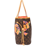 Louis Vuitton Limited Roses By Stephen Sprouse Neverfull MM Shopper Handbag
