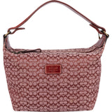 Coach Mini Monogram Signature Leather and Suede Mini Handbag