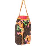Louis Vuitton Limited Roses By Stephen Sprouse Neverfull MM Shopper Handbag