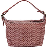 Coach Mini Monogram Signature Leather and Suede Mini Handbag