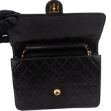 Chanel Quilted Lambskin 24K Gold Single Flap Shoulder Bag
