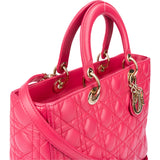 Christian Dior Quilted Leather Lady Dior Handbag