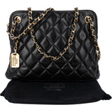 Chanel Quilted Lambskin Paris Tag Shoulder Bag