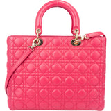 Christian Dior Quilted Leather Lady Dior Handbag