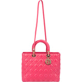 Christian Dior Quilted Leather Lady Dior Handbag