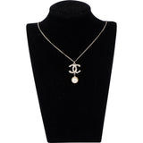 Chanel Crystal Mini CC Pearl Necklace