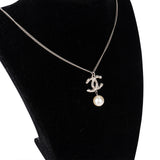 Chanel Crystal Mini CC Pearl Necklace
