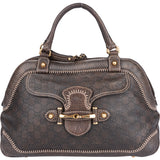 Gucci GG Leather Monogram Horsebit Handbag