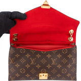 Louis Vuitton Canvas Monogram Pallas Chain Crossbody Bag