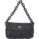Prada Quilted Patent Leather Shoulder Bag