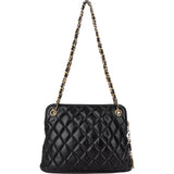 Chanel Quilted Lambskin Paris Tag Shoulder Bag
