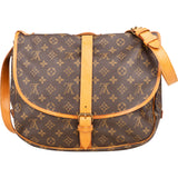 Louis Vuitton Canvas Monogram Saumur 35 Crossbody Bag
