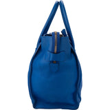 Celine Blue Leather Luggage Handbag