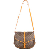 Louis Vuitton Canvas Monogram Saumur 35 Crossbody Bag