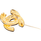 Chanel CC Matelasse Coco Medium Brooch